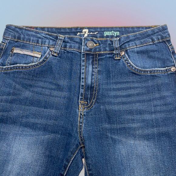 7 FOR ALL MANKIND Girl’s 16 PAXTYN Skinny Blue Jeans - Picture 1 of 4